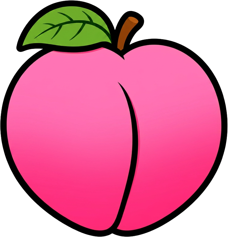 HugeAssCalendar peach logo